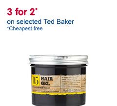 3 for 2 on selected Ted Baker
